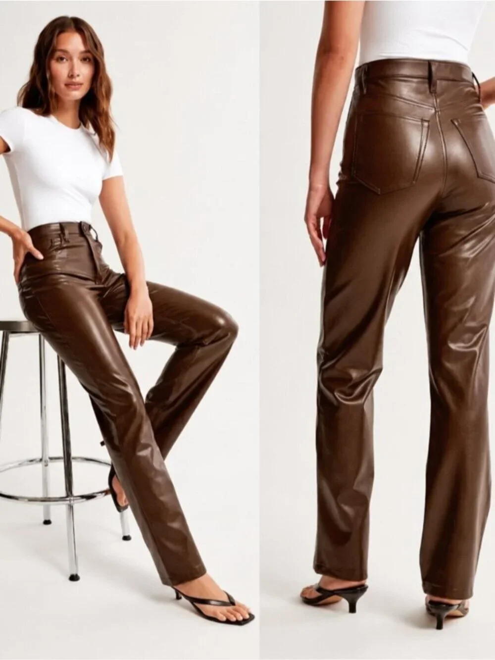 Abercrombie & Fitch Faux Leather Pants